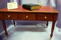 Red Leather Topped Desk
